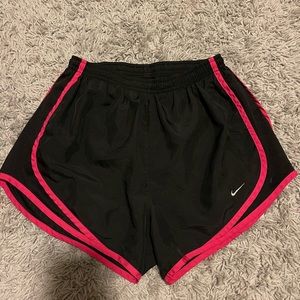 Pink and Black Nike Shorts Small